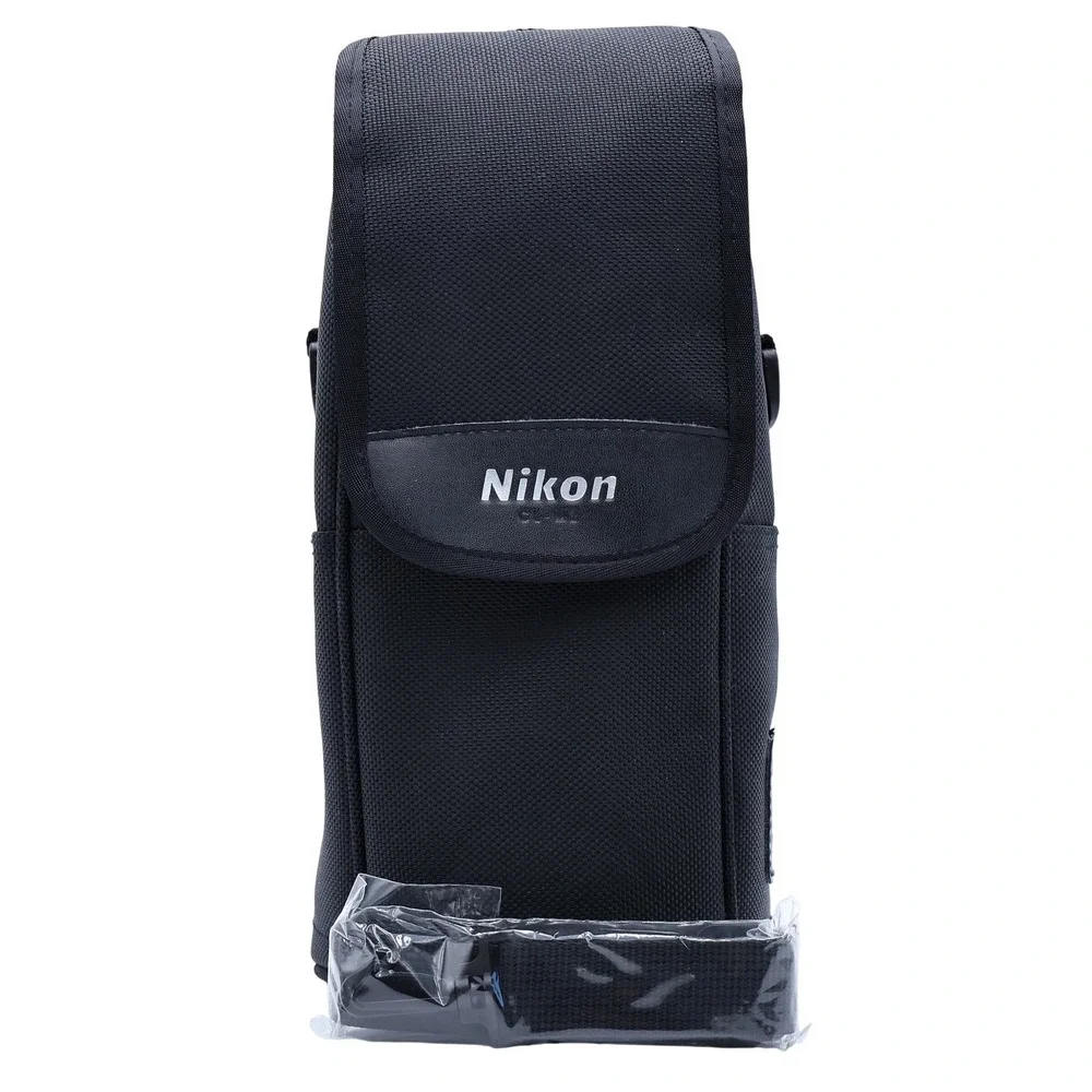 NIKON Black CL-M2 Semi-Soft Lens Case Ballistic Nylon Padded Pouch - WITH STRAP